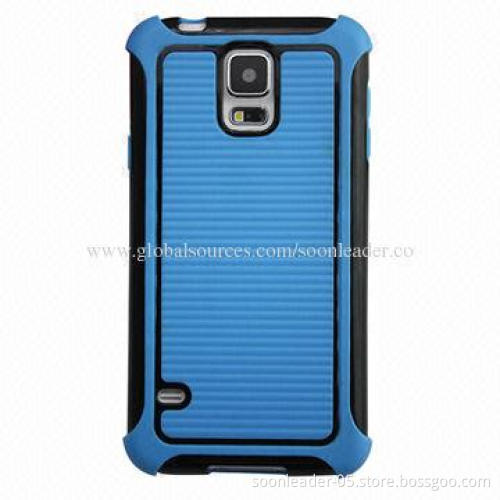 Hybrid Flexi Case for Samsung Galaxy S5, Rugged Strip Soft TPU with Four-corner, Shock-proof